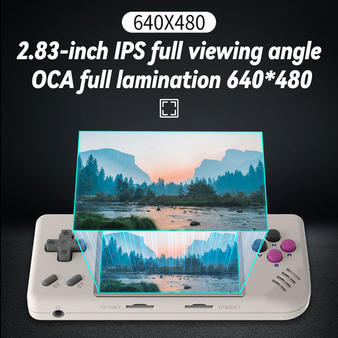 RG28XX Retro Handheld Game Console 2.83 inch 640*480 IPS Screen Linux System 3100mAh