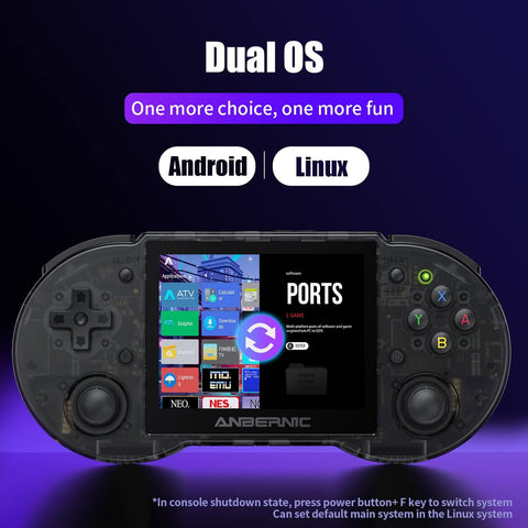 RG353P Handheld Game Console Linux+Android 11  Game Player 3.5'' IPS Screen