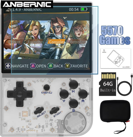 ANBERNIC RG35XX Retro Handheld Gaming Console 3.5-Inch Retro Gaming System（Super Seconds Weekly）