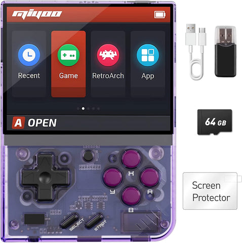 Miyoo Mini Plus Handheld Game Console, Miyoo Mini+ 64G TF Card